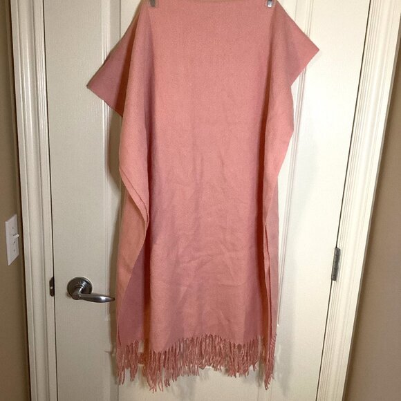 Acne Studios Women's Pink Scarf Shoulder Wrap Fringe Virgin Wool Made in Italy - Picture 5 of 7